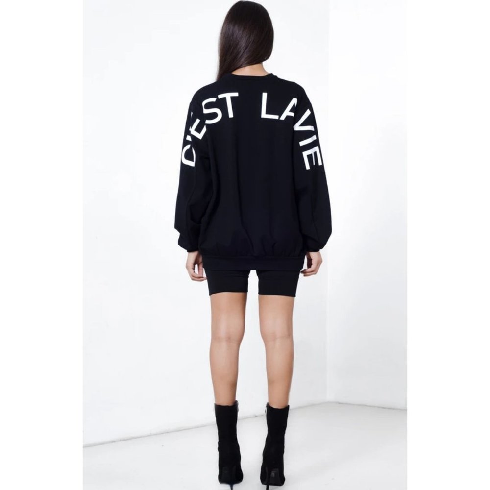WOMEN'S C'EST LA VIE OVERSIZED PULLOVER